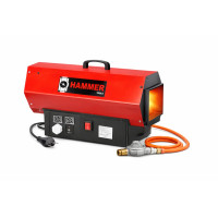 Потужний газовий обігрівач HAMMER HM-158 40 кВт  надійне тепло з шлангом і редуктором